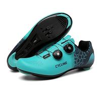 Hixingo Zapatilla de Ciclismo Hombre, Zapatos Bicicleta de Carretera Exterior MTB Compatibles con SPD/SPD-SL Lock System, Zapatillas de Ciclismo Unisex Adulto Respirables Antideslizantes
