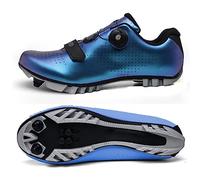 Hixingo Zapatilla de Ciclismo Hombre, Zapatos Bicicleta de Carretera Exterior MTB Compatibles con SPD/SPD-SL Lock System, Zapatillas de Ciclismo Unisex Adulto Respirables Antideslizantes