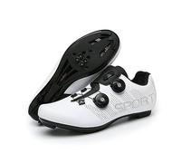 Hixingo Zapatilla de Ciclismo Hombre, Zapatos Bicicleta de Carretera Moda Exterior MTB Compatibles con SPD/SPD-SL Lock System Unisex Zapatillas de Ciclismo Respirables Antideslizantes