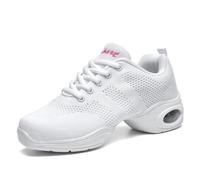 Hixingo Zapatillas de Deporte Jazz para Mujeres, Zapatos de Baile Antideslizantes Baile Sneaker Ligeros y Transpirables para Fitness y Entrenamiento de Danza