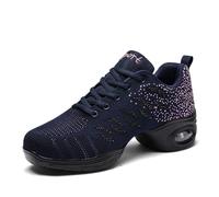 Hixingo Zapatillas de Deporte Jazz para Mujeres, Zapatos de Baile Antideslizantes con Colchón de Aire Baile Sneaker Transpirables para Mujer Ligero Formación en Danza