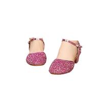 Hixingo Zapatos de Baile Latino Mujer Tango Zapatos de Salsa y Bachata con Tacón 3,5cm Cómodos Elegante Sandalias para latín, Salsa, Rumba, Tango,Cha Cha (Fucsia,35)