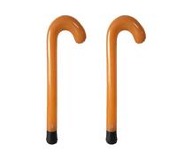 HIXNUG Bastón inflable para caminar, 2 unidades, broma novedosa para anciano, papá, mujer, gran Halloween