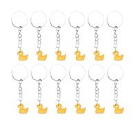 HIXNUG Llavero de patos amarillos 3D, bonitos llaveros en miniatura, recuerdos de fiesta, llaveros de pato pequeño, accesorios con colgante de pato, regalos unisex, recompensas para estudiantes (12)