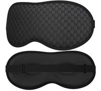 HIXO Antifaz para dormir 3D - Antifaz opaco con espuma viscoelástica - Gafas de dormir y almohadilla nasal - Para hombre y mujer - Sin presión, ajustable y transpirable - Oscuridad para un mejor sueño