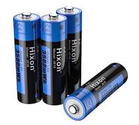 Hixon Batería recargable AA de 1,5 V, batería de litio recargable AA con 3500 mWh y 1500 ciclos largos, 4 pilas AA de litio