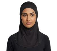 Hiyab - Bufanda deportiva para mujer, musulmán, gimnasio, gimnasio, transpirable, ligera, lista para usar, no necesita alfileres, talla única, Negro, Talla única