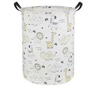 HIYAGON Baby Laundry Hamper Basket Baby Hamper for Nursery Boy and Girl Cute Kids Toys Storage Bin Organizador Animal Room Decor (Animales)