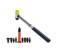 Hiyi Dent Repair Kit Herramientas - kit de 10 piezas de herramienta para reparación de abolladuras. Martillo para abolladura con tapa en la parte de abajo de la herremienta para bricolaje