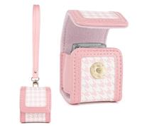 HIYQIN Adorable estuche de almacenamiento compatible con Fujifilm Instax Pal, Instax Pal Mini funda con correa para la muñeca, Pal-gw-pink, Fuji PAL-GW, Adorable funda para cámara Instant PAL