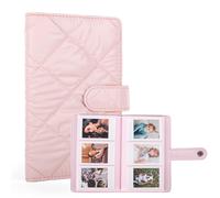 HIYQIN Álbum de fotos con 108 bolsillos para Fuji Instax Mini Film/Polaroid de 3 pulgadas, cubierta de cuero sintético para cámara instantánea Instax Mini 12/11/9/41/EVO/Liplay - Rosa