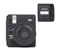 HIYQIN Funda compatible con cámara instantánea Fujifilm Instax Mini 99, funda de silicona para Instax Mini 99, funda protectora con color intenso y vibrante - Negro
