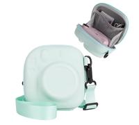 HIYQIN Funda Duro para Cámara Compatible con Cámara Instantánea Fujifilm Instax Mini 12/11/9/8/90/99/40, para Instax Mini Bolsa de Transporte con Correa para el Hombro - Verde