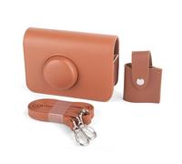 HIYQIN Funda para cámara Compatible con Kodak EKTAR H35/H35N/Ultra F9/Vibe 501F, Bolsa de Transporte de Cuero sintético y Estuche para Guardar películas (Marrón)
