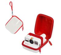HIYQIN Funda Protectora de Almacenamiento Compatible únicamente con Cámaras Polaroid Go Gen 2 - para Polaroid Go 9035/9071/9070 Funda de Viaje con Correa para la Muñeca - Blanco