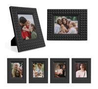 HIYQIN Marcos de Fotos 2x3, Paquete de 6 Marcos de Fotos de plástico Compatibles con películas Fujifilm Instax/Polaroid 2x3, Marco de Fotos Instax Mini - Negro