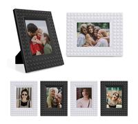 HIYQIN Marcos de Fotos 2x3, Paquete de 6 Marcos de Fotos de plástico Compatibles con películas Fujifilm Instax/Polaroid 2x3, Marco de Fotos Instax Mini - Negro+Blanco