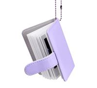HIYQIN Mini Álbum de Fotos de 32 Bolsillos Compatible con Fujifilm 2x3 Instant Film (54x86mm) - Instax Mini 13 12 41 11 70 7s 8 8+ 9 11 50s 90 LiPlay/LiPlay+ EVO Álbum de Fotos - Morado