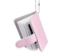 HIYQIN Mini Álbum de Fotos de 32 Bolsillos Compatible con Fujifilm 2x3 Instant Film (54x86mm) - Instax Mini 13 12 41 11 70 7s 8 8+ 9 11 50s 90 LiPlay/LiPlay+ EVO Álbum de Fotos - Rosa