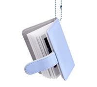 HIYQIN - Mini Álbum de Fotos de 32 Bolsillos Compatible con Fujifilm 2x3 Instant Film (54x86mm) - Instax Mini 12 11 70 7s 8 8+ 9 11 50s 90 Álbum de Fotos - Azul