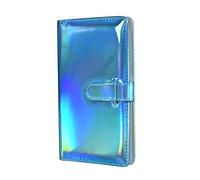 HIYQIN Mini Álbum de Fotos de 96 Bolsillos Compatible con Fujifilm 2x3 Instax Film (54x86mm) - Instax Mini 13 12 11 70 7s 8 8+ 9 11 50s 90 LiPlay/LiPlay+ 41 EVO Álbum de Fotos - Azul Brillante