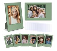 HIYQIN Mini Marcos de Fotos 2x3 - Paquete de 8 Marcos de Fotos Compatibles con Películas Fujifilm Instax/Polaroid de 2 x 3 Pulgadas - Verde