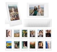 HIYQIN Paquete de 14 marcos de fotos transparentes esmerilados de 2 x 3, marcos de fotos pequeños para película Fujifilm Instax Mini de 3 pulgadas, para pantalla de mesa Instax Mini 12/41/EVO/Liplay