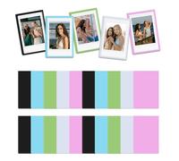 HIYQIN Paquete de 25 Marcos Magnéticos para Fotos Instax Mini, Marcos Magnéticos para Nevera de Visualización de Fotos 2x3 Compatibles con Fujifilm Instax Mini LiPlay 12 11 9 8 99 70 50 40 SE EVO