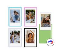HIYQIN Paquete de 5 marcos magnéticos para fotos Instax Mini, 2 x 3 pulgadas, marcos magnéticos para refrigerador para Fujifilm Instax Mini LiPlay 13/12/11/41/9/8/SE/EVO/LiPlay/LiPlay+ - Colorido