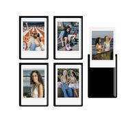 HIYQIN Paquete de 5 marcos magnéticos para fotos Instax Mini, 2 x 3 pulgadas, marcos magnéticos para refrigerador para Fujifilm Instax Mini LiPlay 13/12/11/41/9/8/SE/EVO/LiPlay/LiPlay+ - Negro