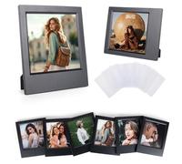 HIYQIN Paquete de 8 marcos de fotos de mesa para Polaroid i-Type Now/OneStep2/Flip/Lab, marco de fotos de 4.25 x 3.5 pulgadas, marcos de fotos pequeños para película de cámara serie 600/SX-70, color