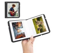 HIYQIN Pequeño álbum de fotos para película de cámara instantánea Instax WIDE 400/WIDE EVO, álbum de fotos de cuero retro de 28 bolsillos para Instax Wide 300/200/Pola Now+/I-Type/OneStep2 - Libro