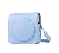 HIYQIN Square SQ1 Funda, Funda Protectora de Cuero PU para cámara Fujifilm Instax Square SQ1, Carcasa Dura de Cristal con Correa para el Hombro