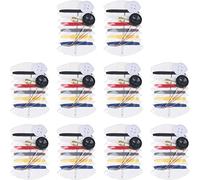 HiyyFloy 10 Juegos De Kits De Costura De Viaje con Agujas, Hilos, Botones Y Alfileres, Kit De Reparación De Hilos De 6 Colores para Necesidades De Servicios De Hotel