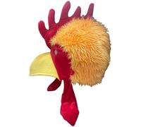 HiyyFloy Adorable Máscara De Cabeza De Pollo De Peluche, Gorro De Disfraz De Gallo para Halloween, Fiesta De Navidad