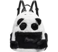 HiyyFloy Bolso Ita con Ventanas Transparentes, Mochila con Expositor De Pines Jk con Forma De Panda, Mini Bolso De Hombro De Felpa Kawaii Esponjosa, Mochila Informal para Niñas.