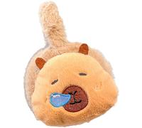 HiyyFloy Capybara Plush Earmuffs Cartoon Warm Earflaps Winter Ear Warmer for Boys Girls School Travel Camping and Outdoor Sports