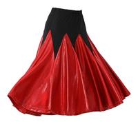 HiyyFloy Faldas De Baile De Salón para Mujer, Falda Larga con Vuelo, Falda para Vals, Latina, Danza del Vientre, Traje De Flamenco