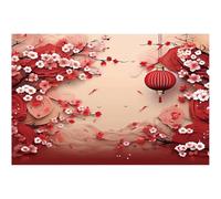 HiyyFloy Fondo De Feliz Año Nuevo Chino, Fondo De Fotografía De Año Nuevo Lunar Chino, Decoraciones del Festival De Primavera Chino, Accesorios De Pancarta