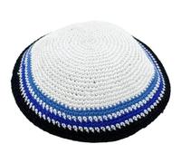 HiyyFloy Gorro Kipá De Punto Hecho a Mano De Algodón Judaico Kippah Skullcap para Hombres Sombrero Yamaka Sombreros Judíos para Niños Y Niños