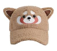 HiyyFloy Idea De Regalo De Mapache para Los Amantes De Los Mapaches: Gorra De Béisbol 3D De Lana De Cordero con Orejas Y Bordada. Gorra Ajustable De Talla Única para Hombre Y Mujer.