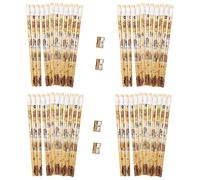 HiyyFloy Juego De Lápices De Capibara De Dibujos Animados De 48 Uds., 12 Lápices, 1 Sacapuntas, Juego De Papelería, Lápices De Dibujo para Estudiantes, Bolígrafos para Bocetos