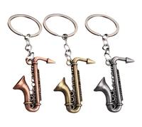 HiyyFloy Llavero De Saxofón, Instrumento Musical De Latón En Miniatura para Amantes De Música, Regalos para Llaves, Cartera, Bolsos, Mochilas