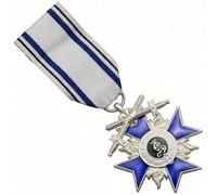 HiyyFloy Medalla Cruz Mérito Bávara Antigua: Condecoración Militar Alemana con Cinta, Versión Antigua De Primera Guerra Mundial, Recuerdo Coleccionable para Amantes De Historia.