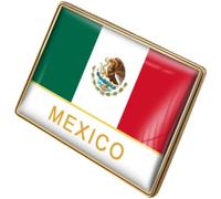 HiyyFloy Pin De Bandera De México, Pins De Solapa con Bandera De México, Pin De Solapa Esmaltado con Bandera Mexicana, Pins Mexicanos Ondeando, Insignia De Metal, Recuerdo, Sombrero, Mochila,