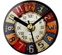 HiyyFloy Reloj Magnético para Nevera, Reloj De Pared Digital, Reloj Magnético para Nevera, Reloj Antiguo con Números Redondos, Colgante, Imanes para Nevera, Imán para Pizarra Blanca, Taquilla.