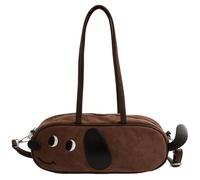 HiyyFloy Unterarmtasche Aus PU-Leder Im Dackel-Stil, Einzelne Schultertasche, Y2k, Gefrostete Mini-handtasche, Ästhetische Bowlingtasche Für Damen Für Den Urlaub