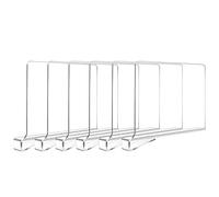 Hiziwimi Separadores de estantes de acrílico transparente, separador de estantes multifuncionales, organizador de ropa ajustable, dormitorio, cocina y oficina (6)