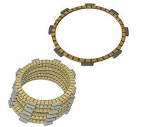 HIZORB Disco de Embrague Discos De Embrague Fibrosos para Motocicleta, 6 + 1P, Placas para Honda CB250F 1996-2007 CBF250 2004-2006 VT250C 1994-2007 VTR250 1988 CB CBF VT VTR 250