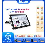 Hizpo 1 Din Autoradio Universal Radio para coche reproductor Multimedia Android UIS7862S Schermo Estraibile estéreo GPS Panel desmontable SWC S1 AHDC2 AI